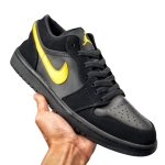 Air Jordan 1 Low Black Yellow