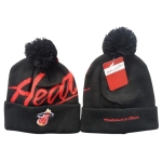 Шапка NBA Miami Heat Mitchell & Ness Black Red